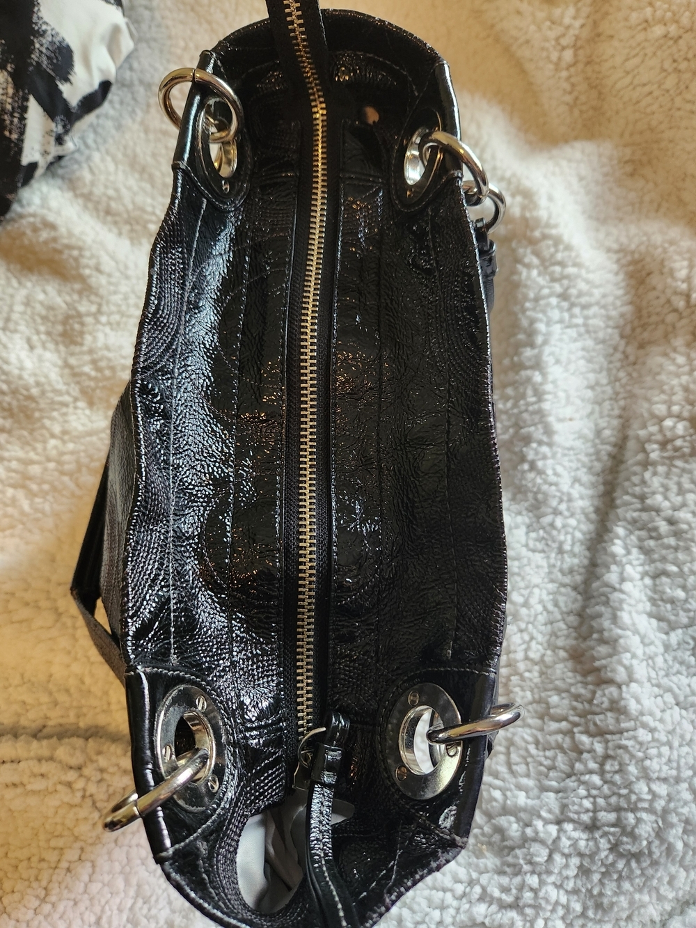 Coach Alex Patent Leather Tote Bag - Picture 11 of 16